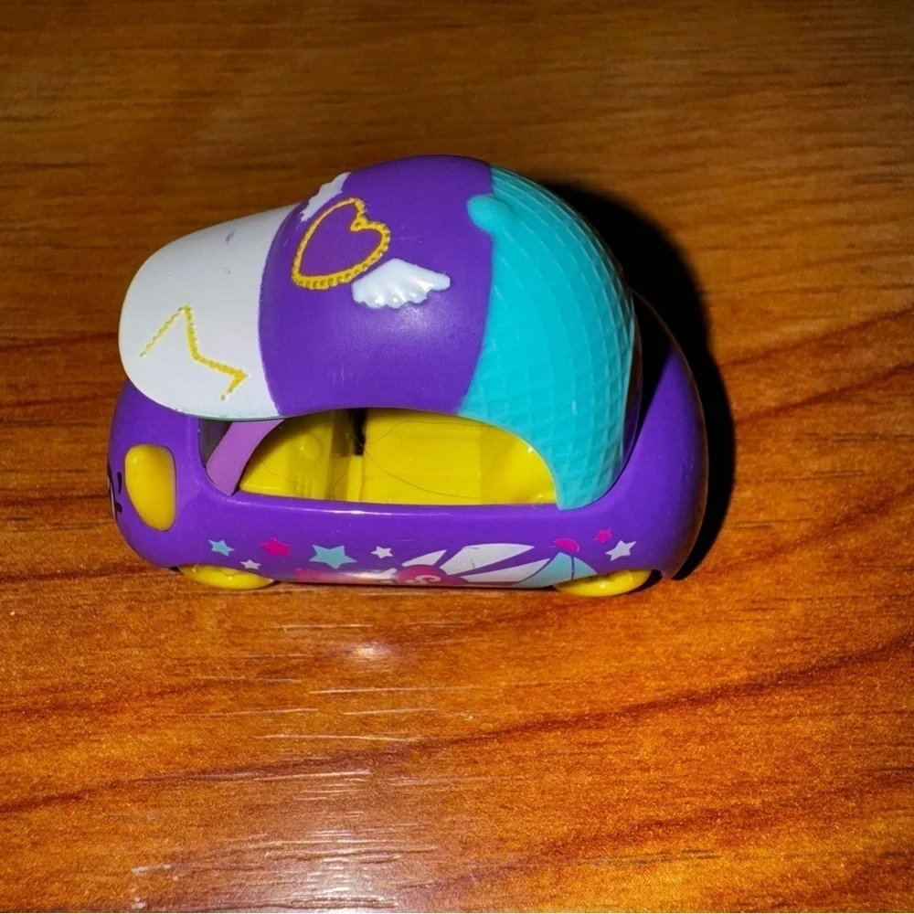 Moose Shopkins Season 2 Cutie Cars CRUISEY CAP Rare Shopkins Purple Car 2”